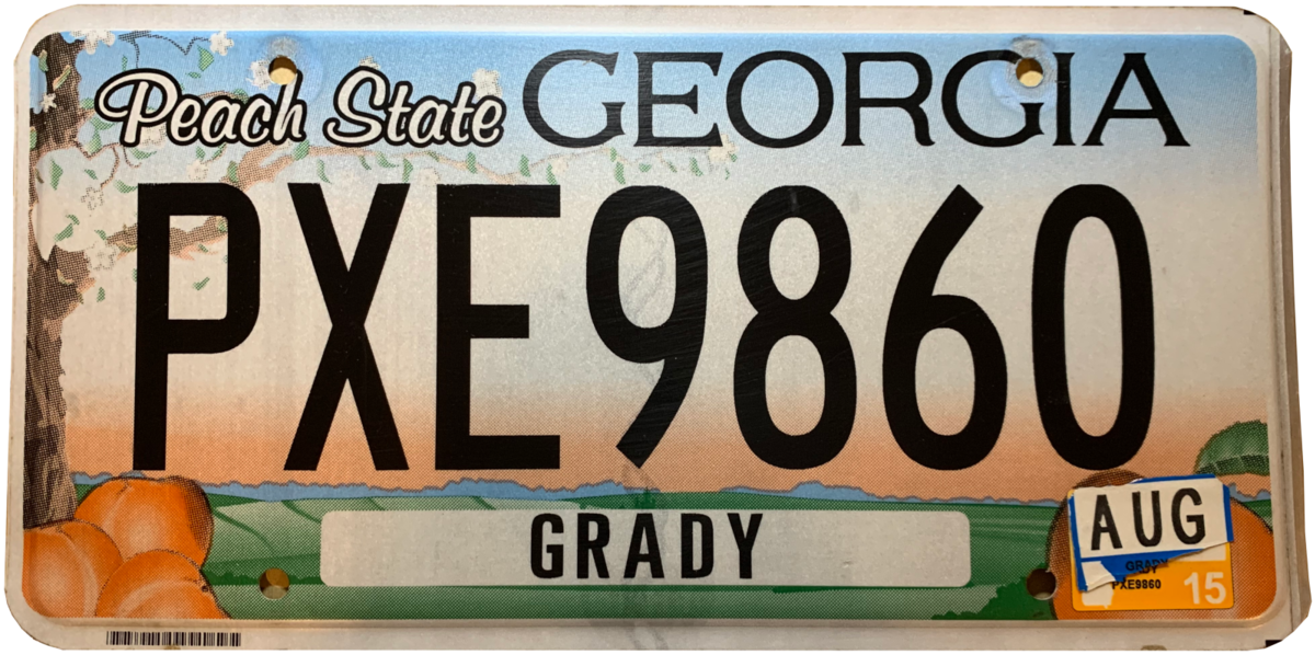 font on georgia drivers license